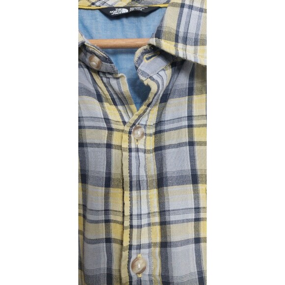 The North Face Men's Size XXL Short Sleeve Shirt Button Down Plaid Lined - Picture 5 of 13